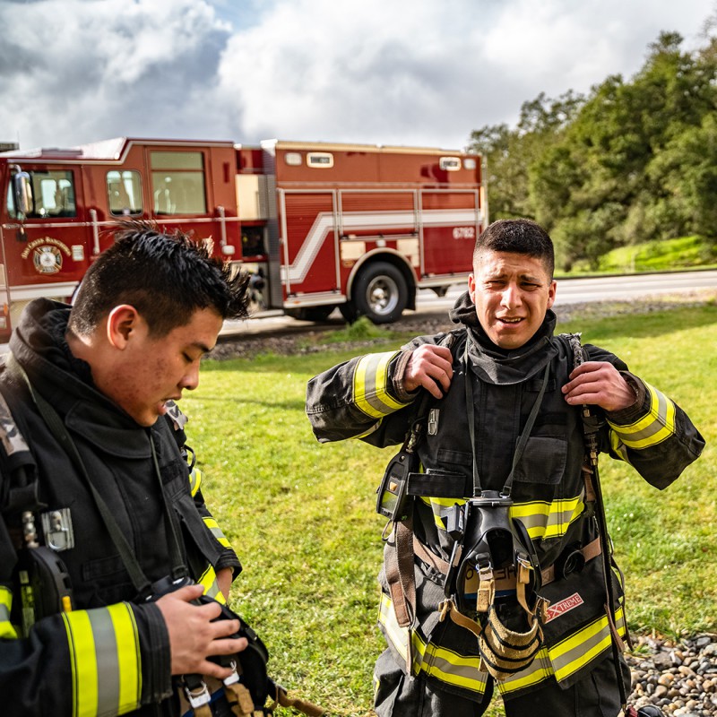 Firefighter Ng and Firefighter Javier